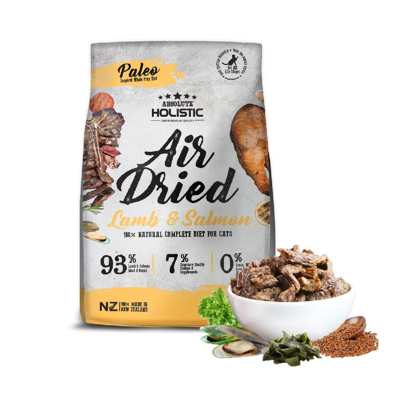    - Cat food for digestive health  Absolute Holistic Air Dried Food for Cats - Lamb & Salmon (500g)
