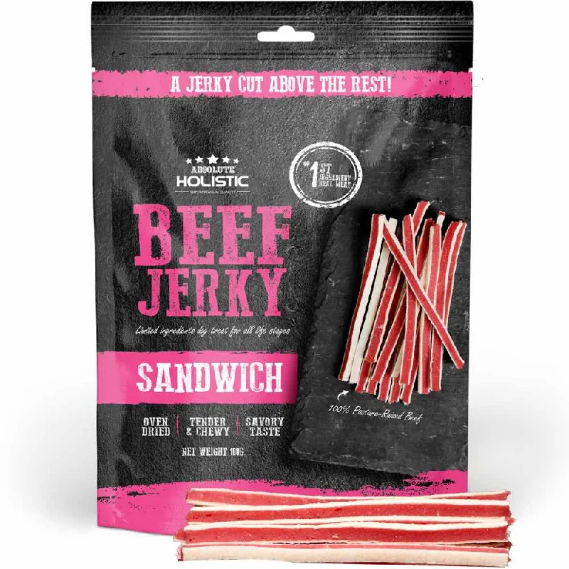 -Fish-containing dog food20% OFF: Absolute Holistic Beef Jerky Sandwich Dog Treats 100g -Fish-containing dog food20% OFF: Absolute Holistic Beef Jerky Sandwich Dog Treats 100g