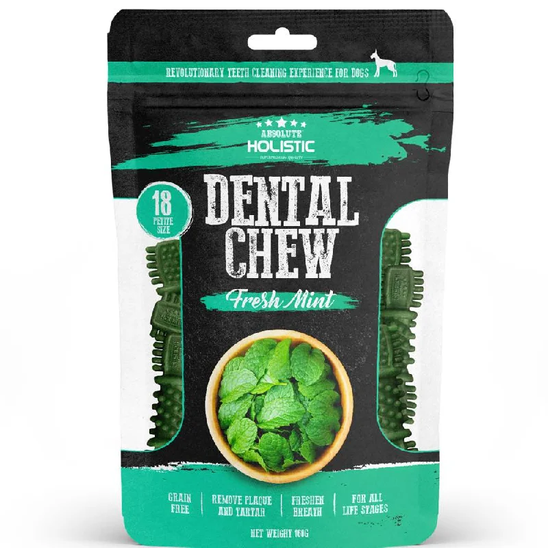- The effect of dog food on dental health2 FOR $12.80: Absolute Holistic Dental Chew Mint Value Pack 160g - The effect of dog food on dental health2 FOR $12.80: Absolute Holistic Dental Chew Mint Value Pack 160g