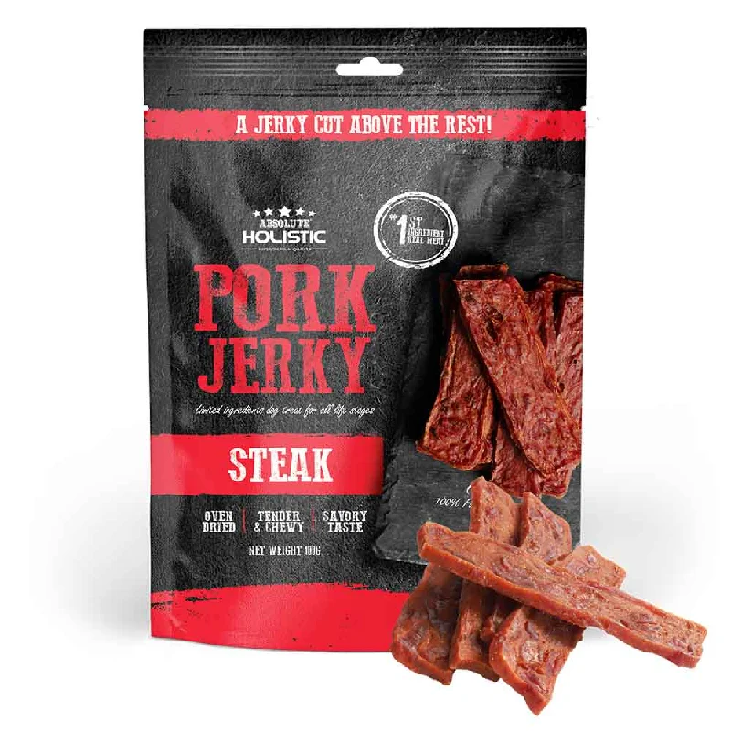 - Special food for senior dogs20% OFF: Absolute Holistic Pork Steak Grain Free Dog Treat 100g - Special food for senior dogs20% OFF: Absolute Holistic Pork Steak Grain Free Dog Treat 100g