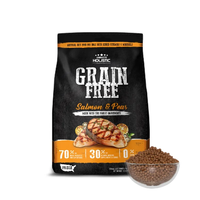 - Dog food improves immunityAbsolute Holistic Grain Free Dry Dog Food - Salmon & Peas (3.3lbs) - Dog food improves immunityAbsolute Holistic Grain Free Dry Dog Food - Salmon & Peas (3.3lbs)