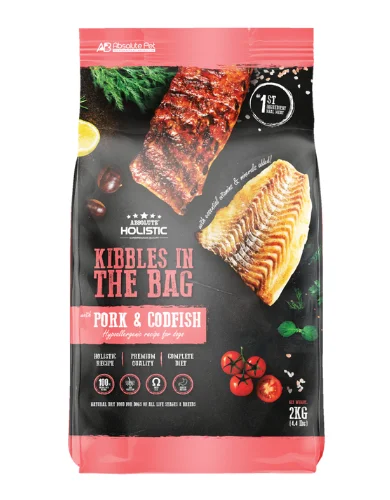 -High-fiber dog foodAbsolute Holistic Kibbles in the Bag Pork & Codfish Dog Dry Food (2 Sizes) -High-fiber dog foodAbsolute Holistic Kibbles in the Bag Pork & Codfish Dog Dry Food (2 Sizes)