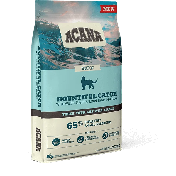    - Cat food nutritional analysis  Acana Bountiful Catch