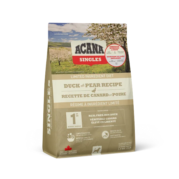  -Chicken-flavored dog foodAcana Duck with Pear Dog Food