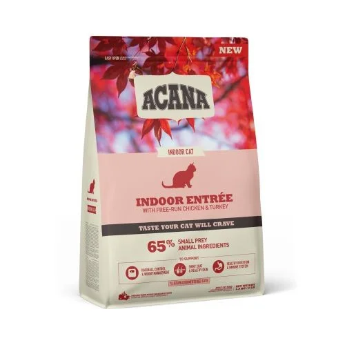    - Cat food for digestive health  Acana Entree Cat Food for Indoor Cats with Chicken and Turkey 1.8kg
