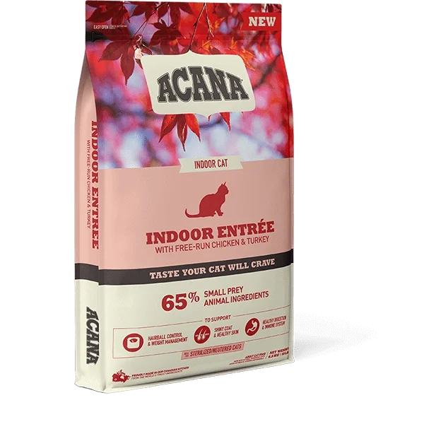   - High-protein cat food  Acana Indoor Entrée