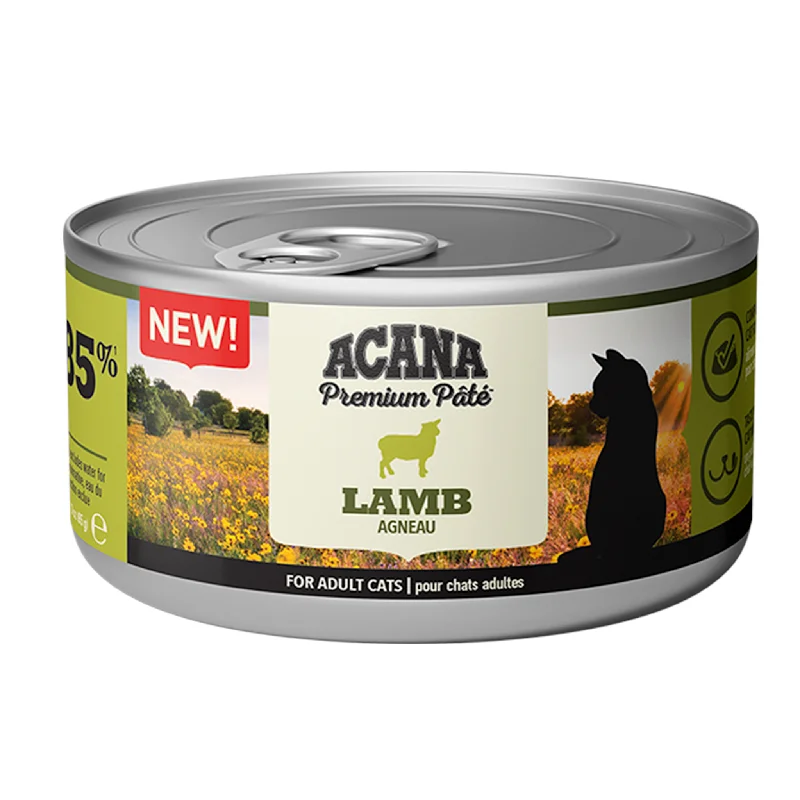    - Cat food for multi-cat households  Acana Premium Cat Pâté Lamb For Adult Cats 85G