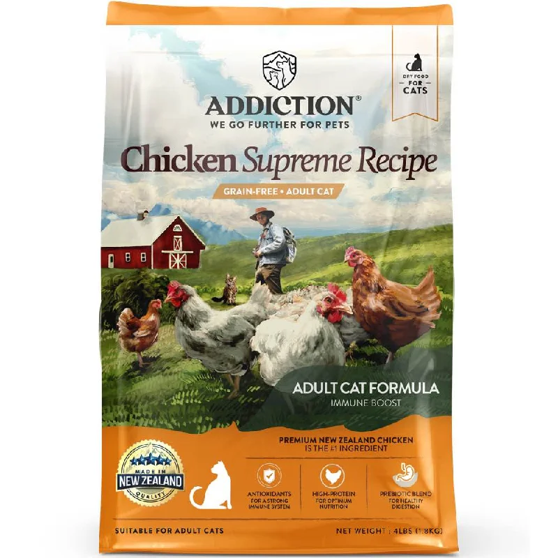 - Cat food for dental health 25% OFF: Addiction Chicken Supreme Grain-Free Adult Dry Cat Food - Cat food for dental health 25% OFF: Addiction Chicken Supreme Grain-Free Adult Dry Cat Food