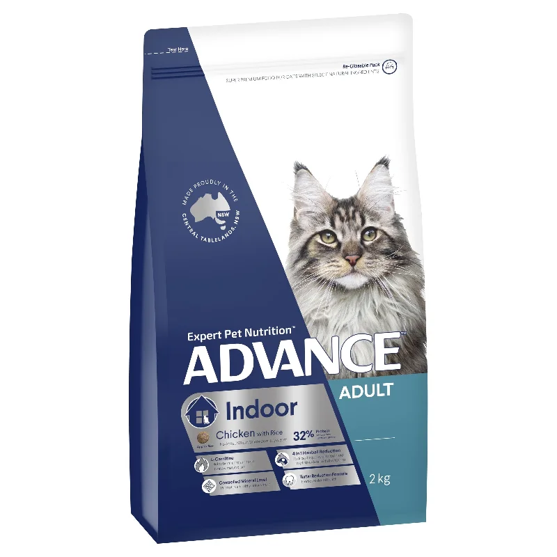 - Affordable cat food with good quality Advance Chicken and Rice Indoor Adult Cat Dry Food 2kg - Affordable cat food with good quality Advance Chicken and Rice Indoor Adult Cat Dry Food 2kg