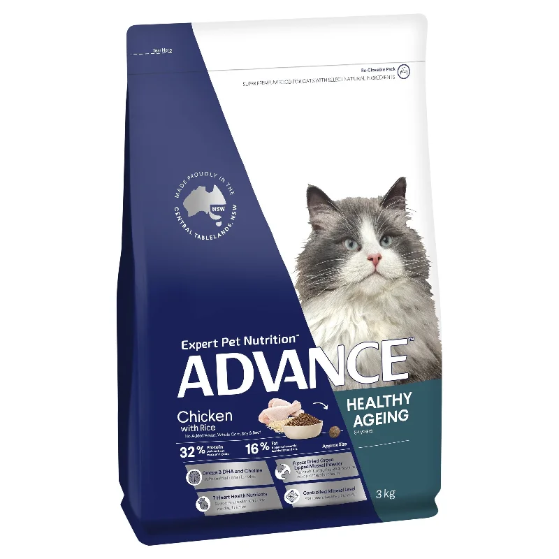- Cat food for pregnant and nursing cats Advance Chicken and Rice Healthy Ageing Mature Cat Dry Food 3kg - Cat food for pregnant and nursing cats Advance Chicken and Rice Healthy Ageing Mature Cat Dry Food 3kg