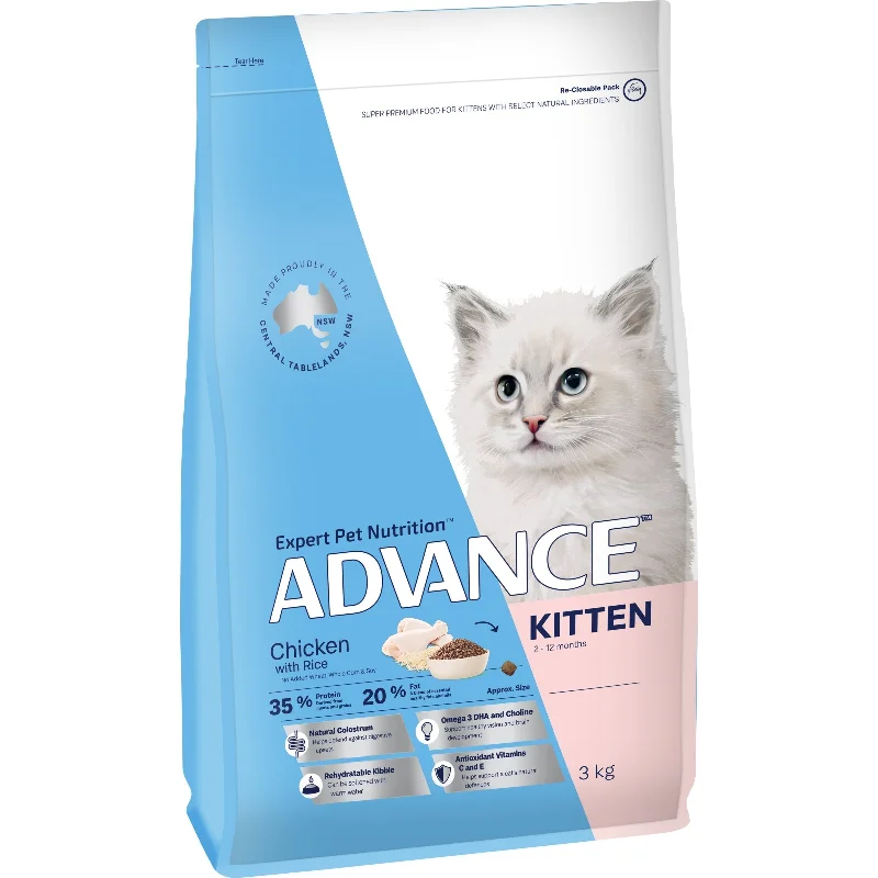 Cat FoodAdvance Chicken and Rice Kitten Dry Food 3kg