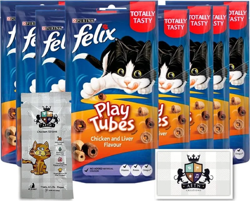 - Purina Pro Plan cat food palatability AETN Creations Felix Play Tubes Cat Treat Bundle Pack 8x50g Pouches Chicken And Liver Flavour Plus Stripes Tasty Delicious Snack - Purina Pro Plan cat food palatability AETN Creations Felix Play Tubes Cat Treat Bundle Pack 8x50g Pouches Chicken And Liver Flavour Plus Stripes Tasty Delicious Snack