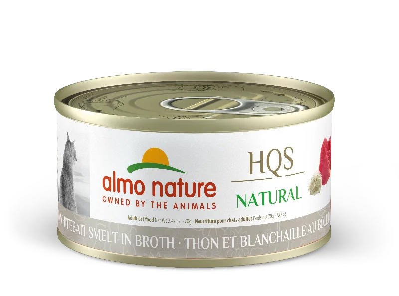 - Cat food for dental health Almo Nature HQS Natural Tuna & Whitebait Smelt in Broth 70g - Cat food for dental health Almo Nature HQS Natural Tuna & Whitebait Smelt in Broth 70g