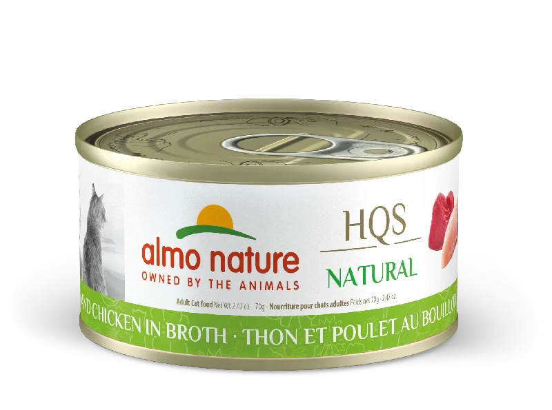 Cat FoodAlmo Nature HQS Natural Tuna & Chicken in Broth 70g