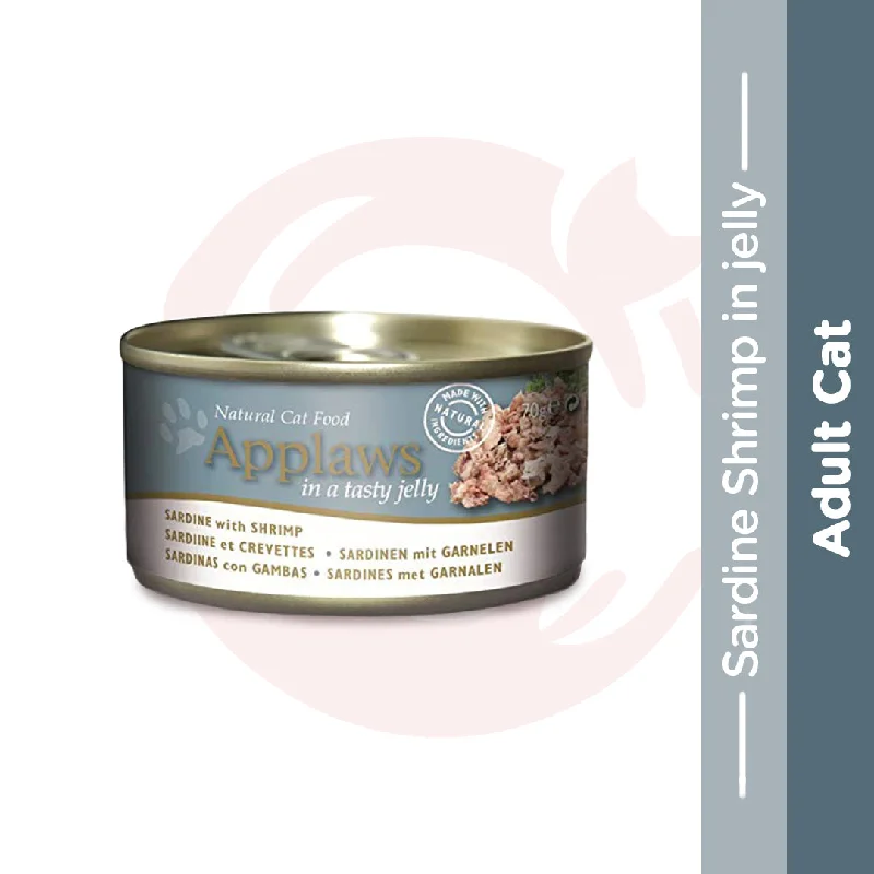 - Grain-free cat food recommendations Applaws Wet Cat Food - Sardine Shrimp in Jelly (70g x 12 Cans) - Grain-free cat food recommendations Applaws Wet Cat Food - Sardine Shrimp in Jelly (70g x 12 Cans)