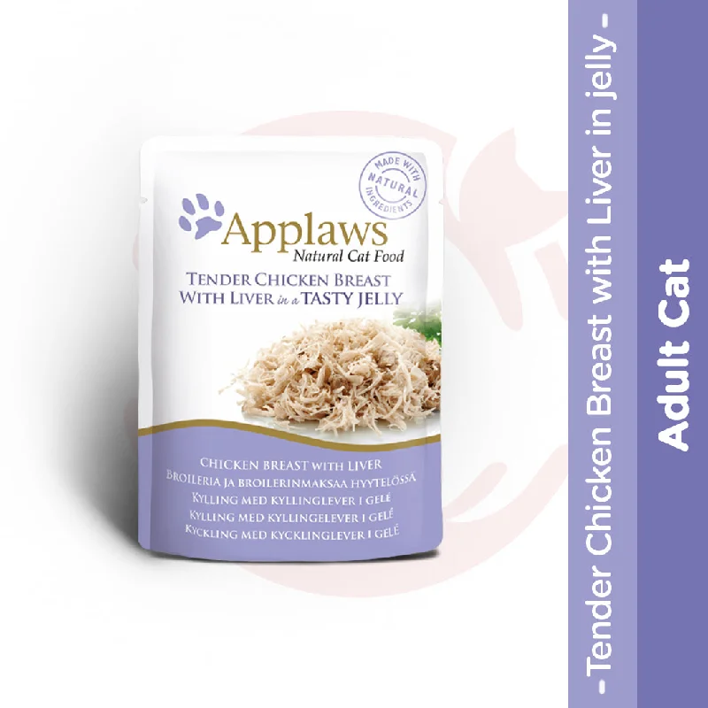 - Weight management cat food Applaws Wet Cat Food - Tender Chicken Breast with Liver in Jelly (70g x 16 Pouches) - Weight management cat food Applaws Wet Cat Food - Tender Chicken Breast with Liver in Jelly (70g x 16 Pouches)