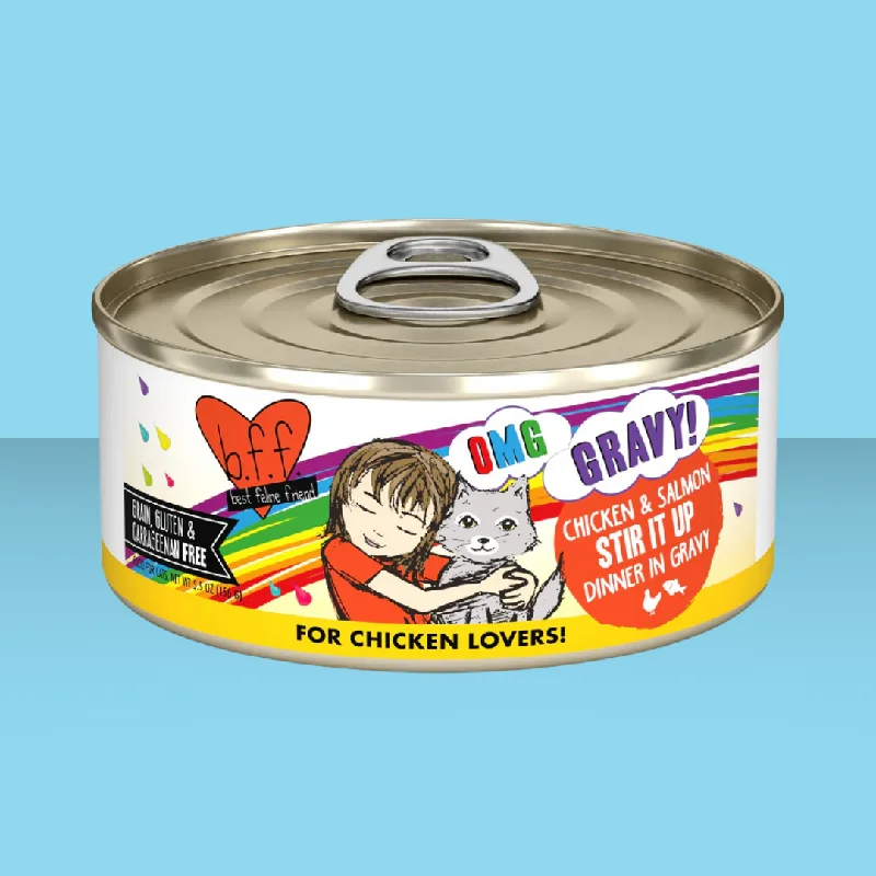 5. **Health and Nutrition**  Weruva BFF OMG Stir it Up Chicken & Salmon 5.5oz