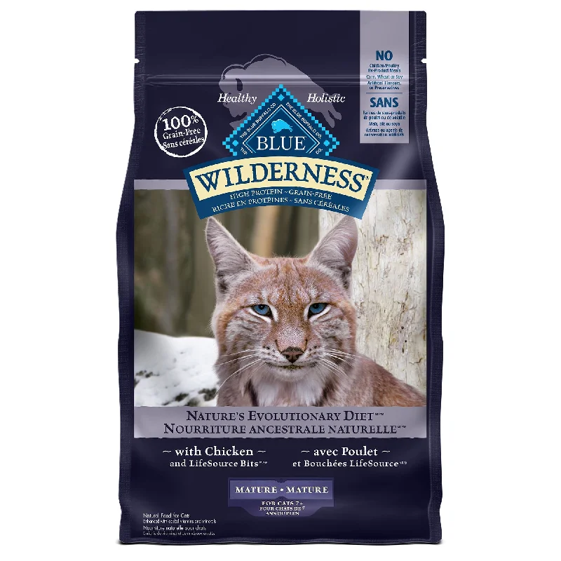    - Senior cat food  Blue Buffalo Mature  Wilderness  Chicken Cat Food