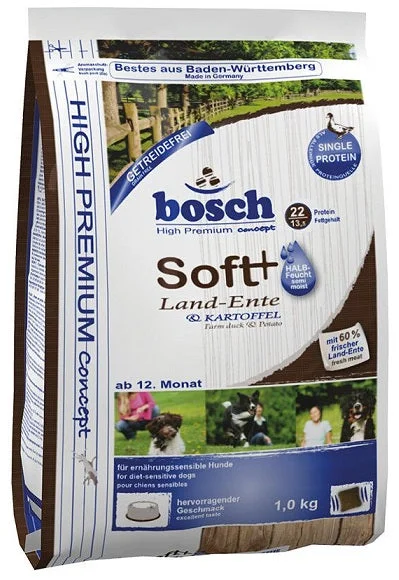 -Chicken-flavored dog foodBosch High Premium Grain Free Soft+ Farm Duck & Potato Dry Dog Food 1kg -Chicken-flavored dog foodBosch High Premium Grain Free Soft+ Farm Duck & Potato Dry Dog Food 1kg