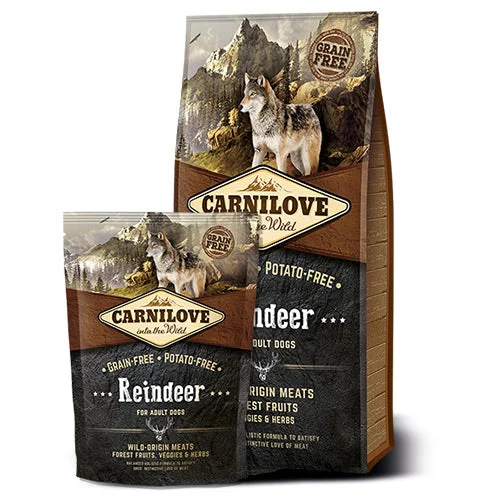 - Dog food helps the digestive systemCarnilove - Reindeer - Adult