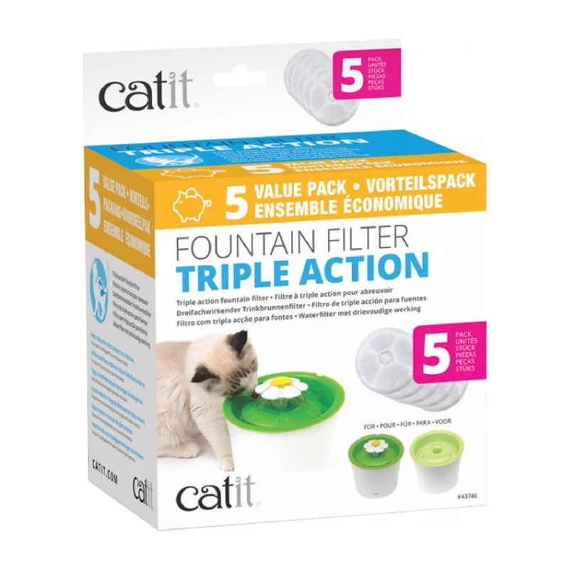 ### Cat accessoriesCatit 2.0 Senses Flower Water Fountain Softening Filter 5pk