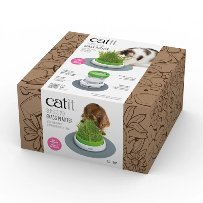 8. **Dog snack bag is portable**Catit 2.0 Senses Grass Planter
