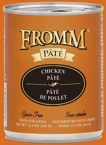  -Fish-containing dog foodFromm Chicken Pate