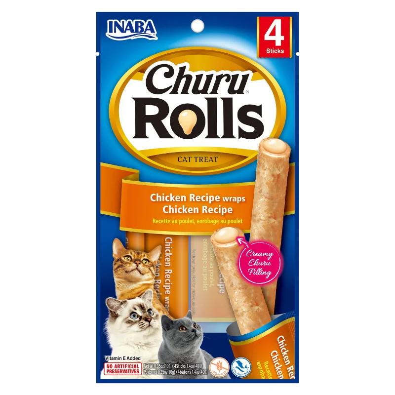 - Cat food for spayed/neutered cats Churu Cat Treats Rolls - Chicken Wraps With Chicken Recipe (39g) - Cat food for spayed/neutered cats Churu Cat Treats Rolls - Chicken Wraps With Chicken Recipe (39g)
