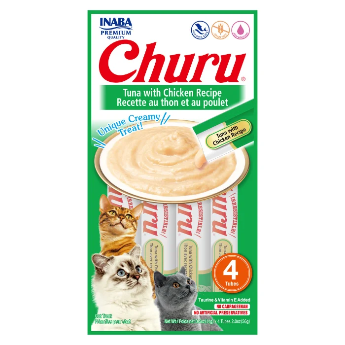 - Royal Canin cat food recommendations Churu Creamy Cat Treats - Tuna with Chicken (4 sticks x 14g) - Royal Canin cat food recommendations Churu Creamy Cat Treats - Tuna with Chicken (4 sticks x 14g)