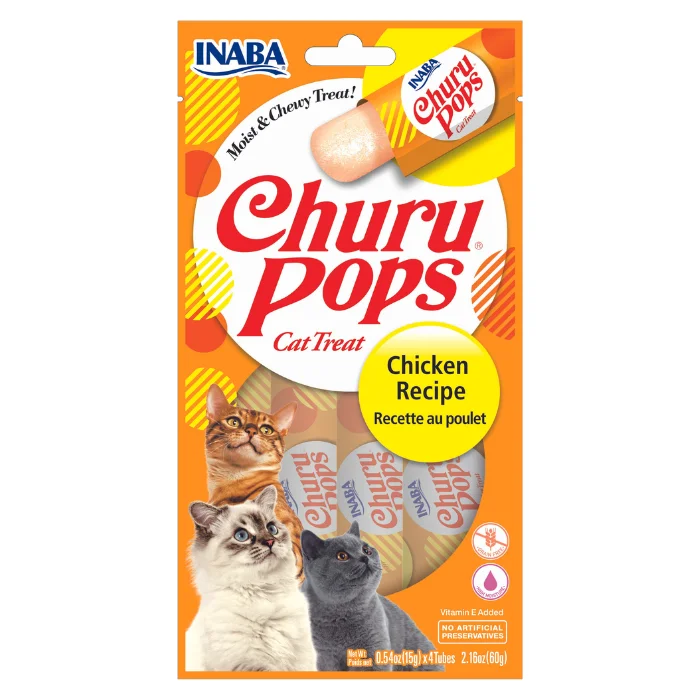    - How is Bricky cat food?  Churu Pops Cat Treats - Chicken Recipe (4 sticks x 15g)