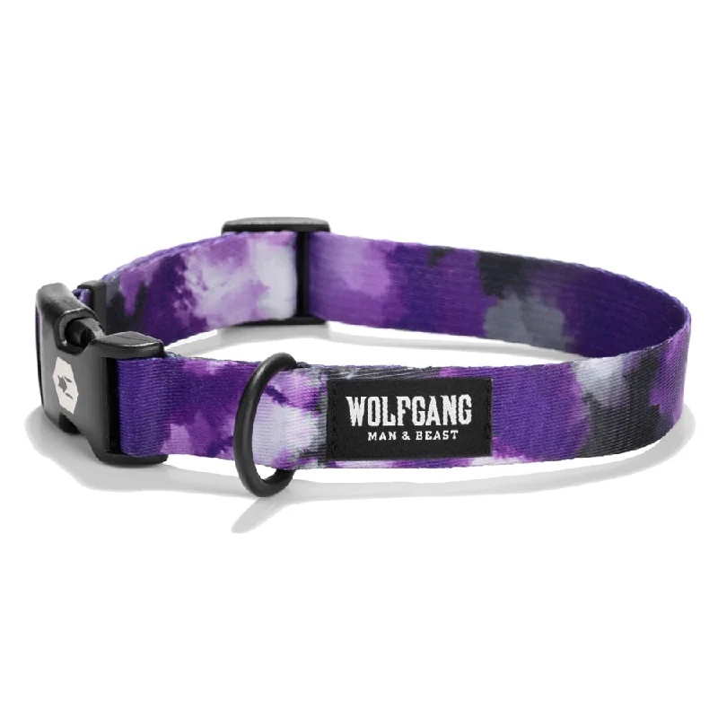 1. **Dog chest harness is anti-breakaway**Coastal Wolfgang Man & Beast Purple Tiedye Collar 1. **Dog chest harness is anti-breakaway**Coastal Wolfgang Man & Beast Purple Tiedye Collar