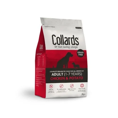 - Food for small dogsCollards Grain Free Chicken and Potato Adult Dry Dog Food - 2kg - Food for small dogsCollards Grain Free Chicken and Potato Adult Dry Dog Food - 2kg
