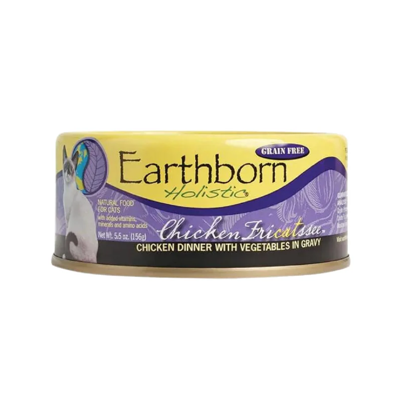 4. **Price and Purchasing**  Earthborn Chicken Fricatssee Cat Canned