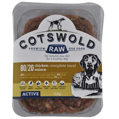 - ProNevus dog food palatabilityCotswolds Adult Working Chicken Mince Active 500g