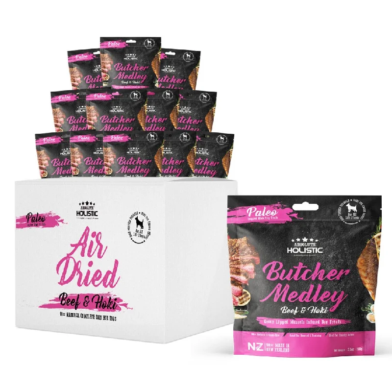 - Dog food recommendations for multi-dog households[CTN OF 36] Absolute Holistic Air Dried Treats for Dogs - Butcher Medley (100g)
