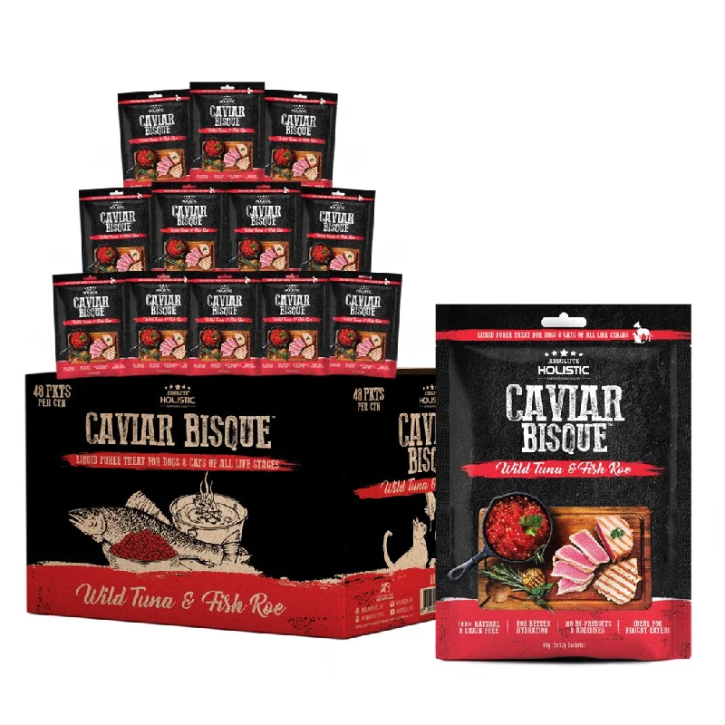 - How is Birgi dog food[CTN OF 48] Absolute Holistic Liquid Treats for Cats & Dogs - Tuna & Fish Roe Bisque (5x12g)