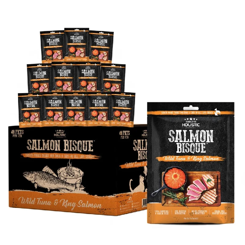 - Natural ingredient dog food[CTN OF 48] Absolute Holistic Liquid Treats for Cats & Dogs - Tuna & Salmon Bisque (5x12g)