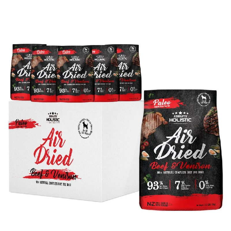 - Dog food recommendations for multi-dog households[CTN OF 6] Absolute Holistic Air Dried Food for Dogs - Beef & Venison (1kg)