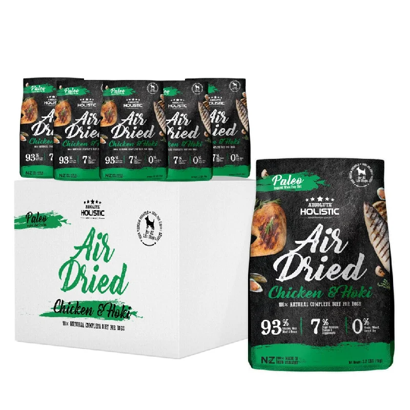 - Dog food discounts[CTN OF 6] Absolute Holistic Air Dried Food for Dogs - Chicken & Hoki (1kg)
