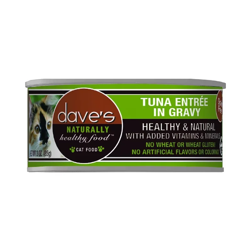    - Cat food for picky eaters  Dave's Tuna Entree in Gravy Cat Canned