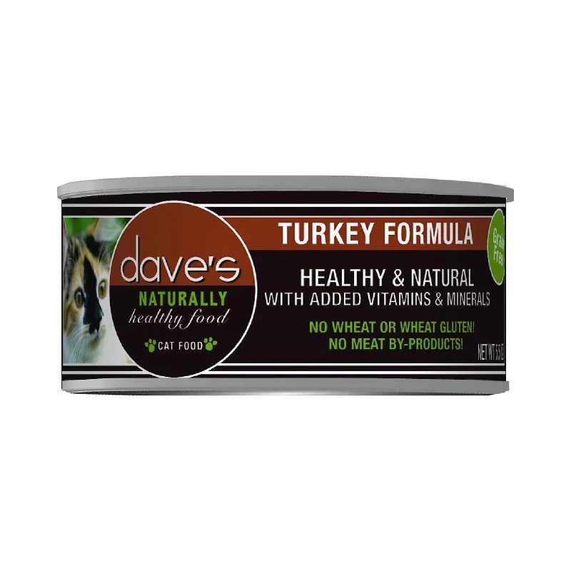 4. **Price and Purchasing**  Dave's Turkey Formula Cat Canned