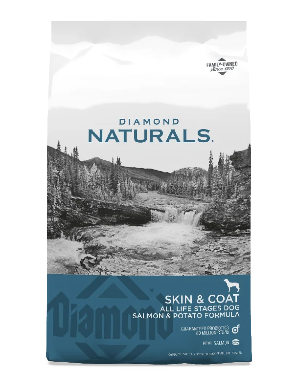 - Natural ingredient dog foodDiamond Naturals Skin & Coat Salmon & Potato Dog Dry Food (2 Sizes) - Natural ingredient dog foodDiamond Naturals Skin & Coat Salmon & Potato Dog Dry Food (2 Sizes)