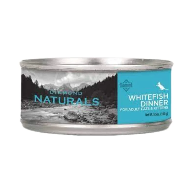    - Hairball control cat food  Diamond Naturals Whitefish Cat Canned