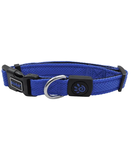 3. **Pet food bowl is anti-slip design**DOCO Puffy Mesh Collar Blue