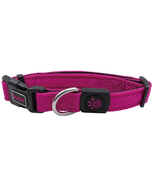 2. **Pet traction rope is anti-explosion**DOCO Puffy Mesh Collar Rasp Pink