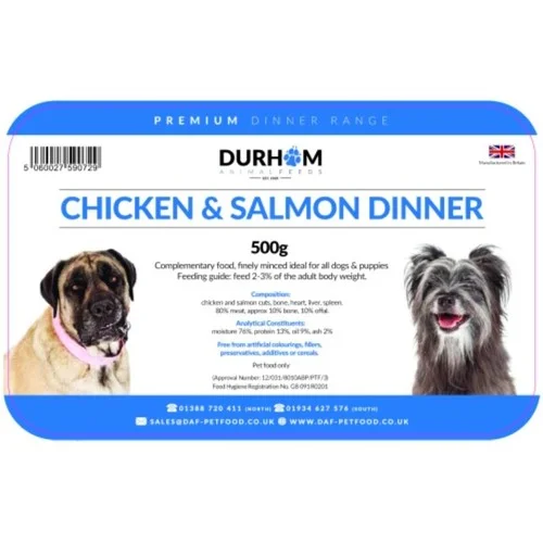 - Royal Canin dog food recommendationDurham Animal Feeds Chicken & Salmon Dinner 500g - Royal Canin dog food recommendationDurham Animal Feeds Chicken & Salmon Dinner 500g