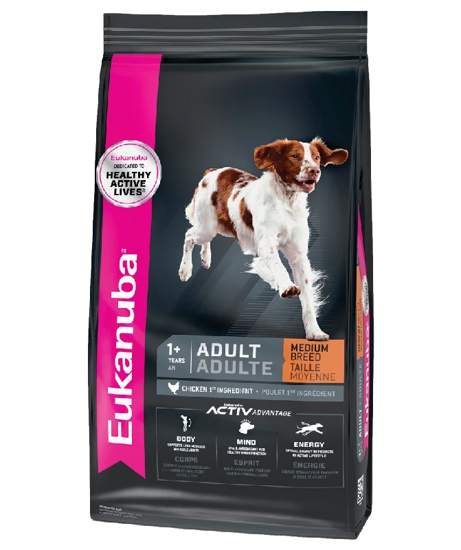  -Chicken-flavored dog foodEukanuba Adult Medium Breed (30lb)
