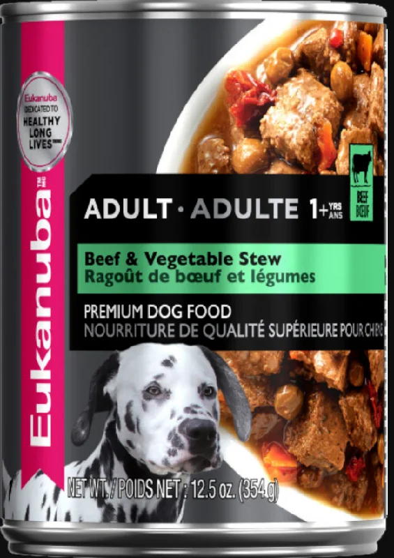 - Special food for puppiesEukanuba Beef and Vegetable Stew (case of 12)