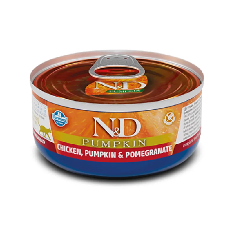    - Cat food for immune system support  Farmina Grain Free Chicken, Pumpkin & Pomegranate Cat Canned