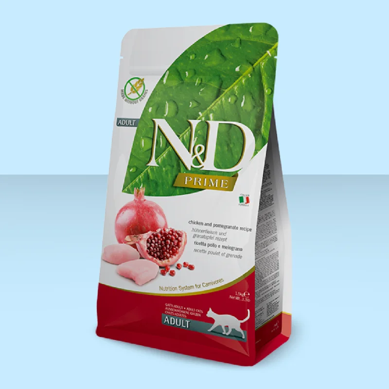    - Hypoallergenic cat food  Farmina N&D Cat Prime Chicken & Pomegranate 11# N